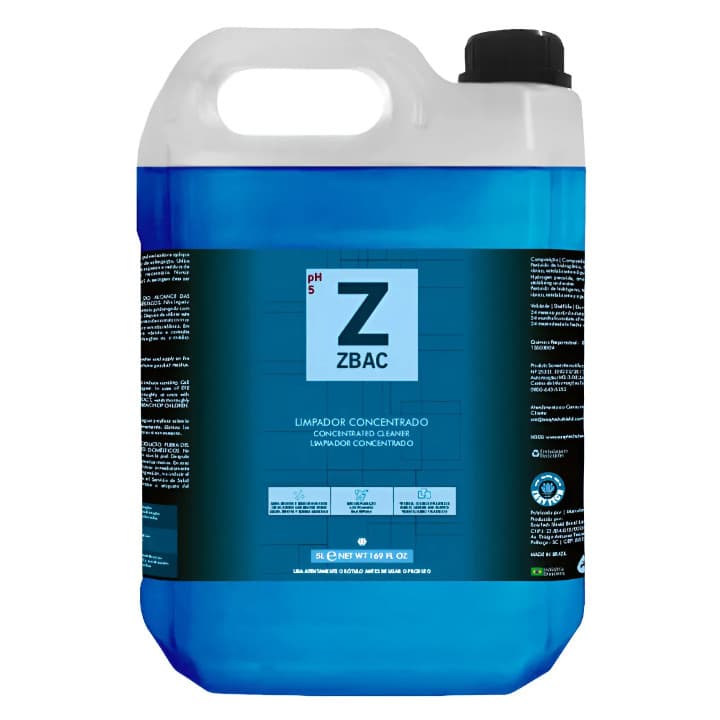 Zbac  5 Litros Apc Limpador Concentrado Bactericida Easytech