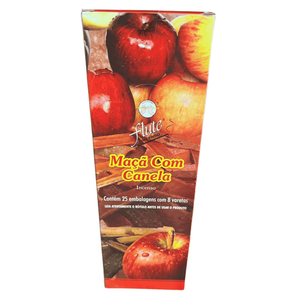 Incenso Maça Com Canela Flute Cx Com 200 Varetas