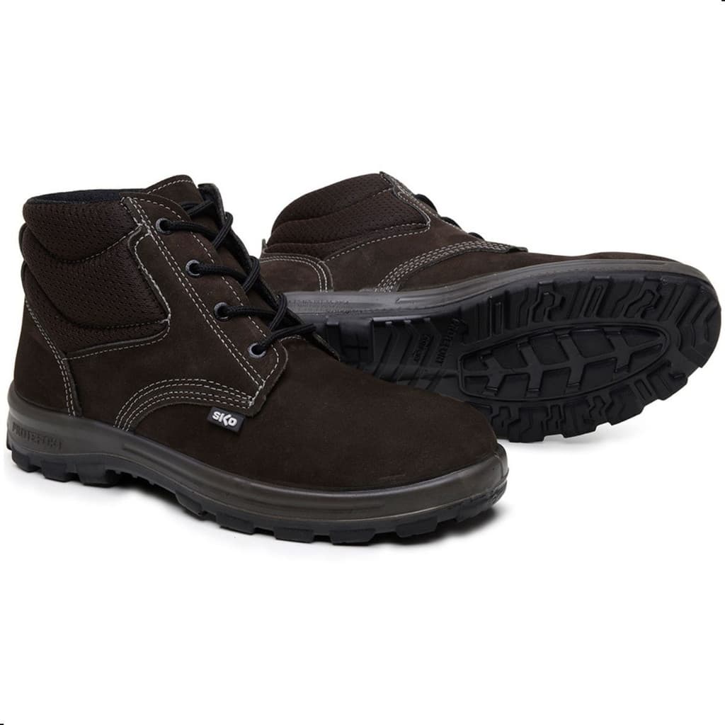 Bota De Segurança Masculina Em Couro Botina Pico Pvc Ca Epi