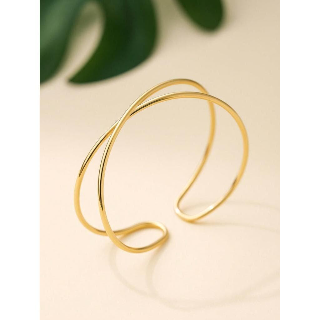 Bracelete Novo Estilo Fashionable Camada Dupla Ajustável Arame Braço Bracelete Para Mulheres , Praia & Férias Presente