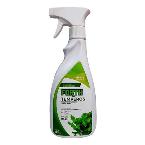 Adubo Orgânico Fertilizante Forth Temperos 500ml Pronto Uso