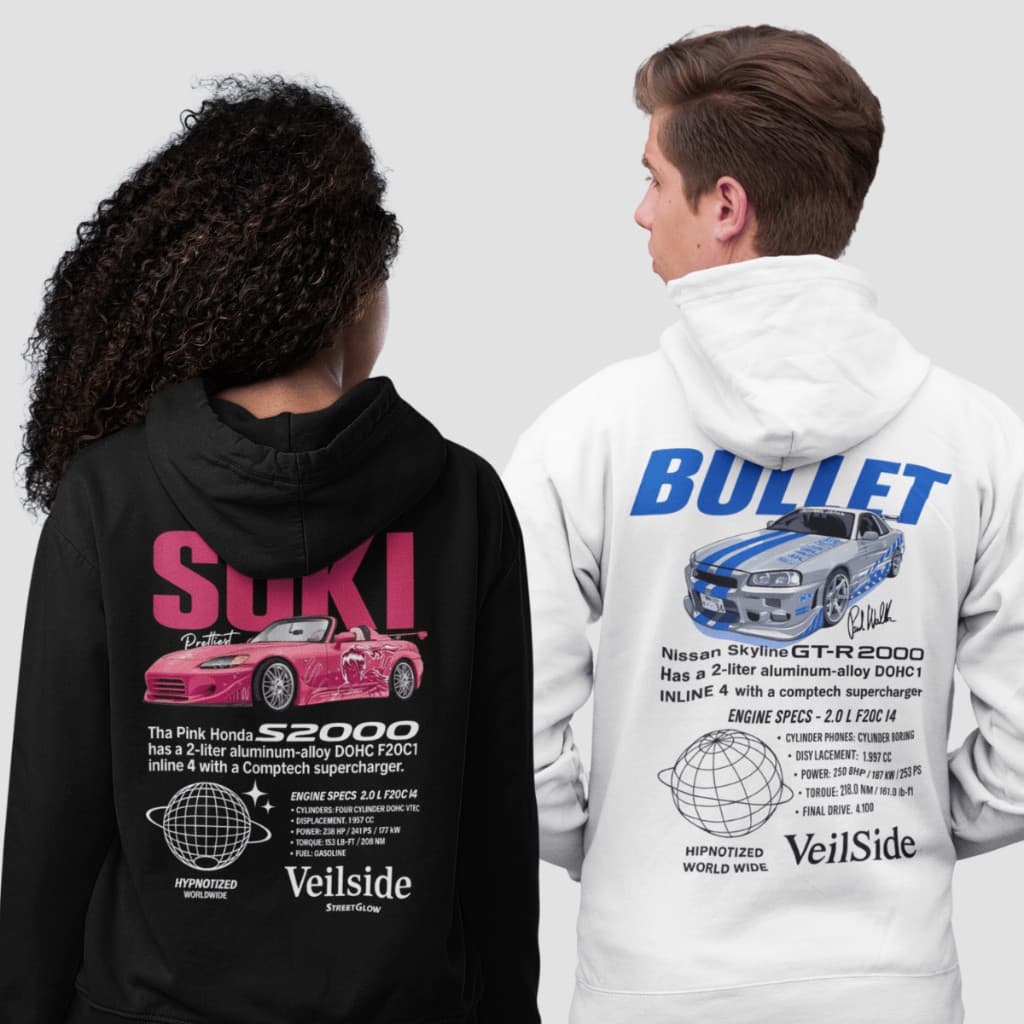 KIT 2 moletom Namorados Presentes Bullet e Suki  Velozes E Furiosos Filme Blusa De Frio Flanelada