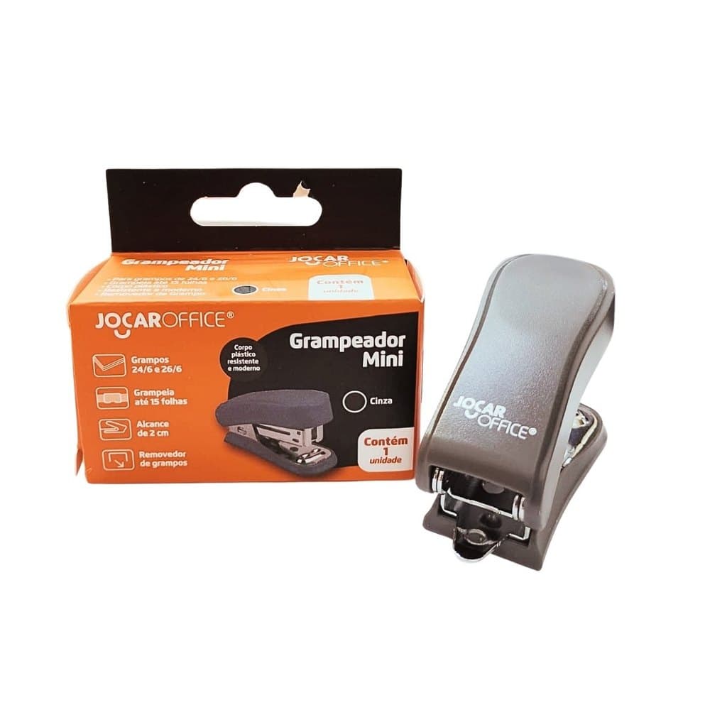 Mini Grampeador Colorido Jocar Office | Compacto e Potente