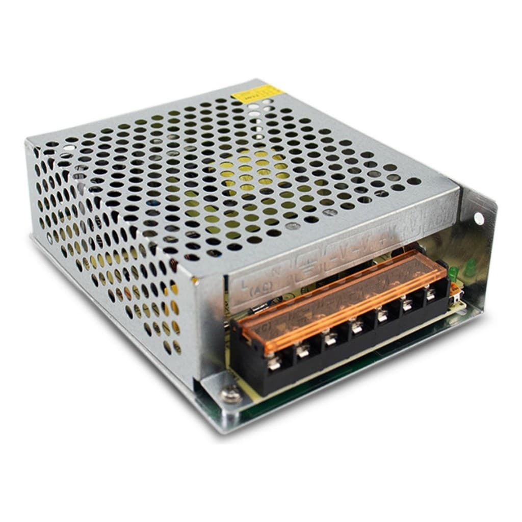 Fonte Chaveada 12V 10A 120W Metálica Bivolt Estabilizada Para LED E CFTV Câmeras Fita Led Colmeia Automática 12 Volts