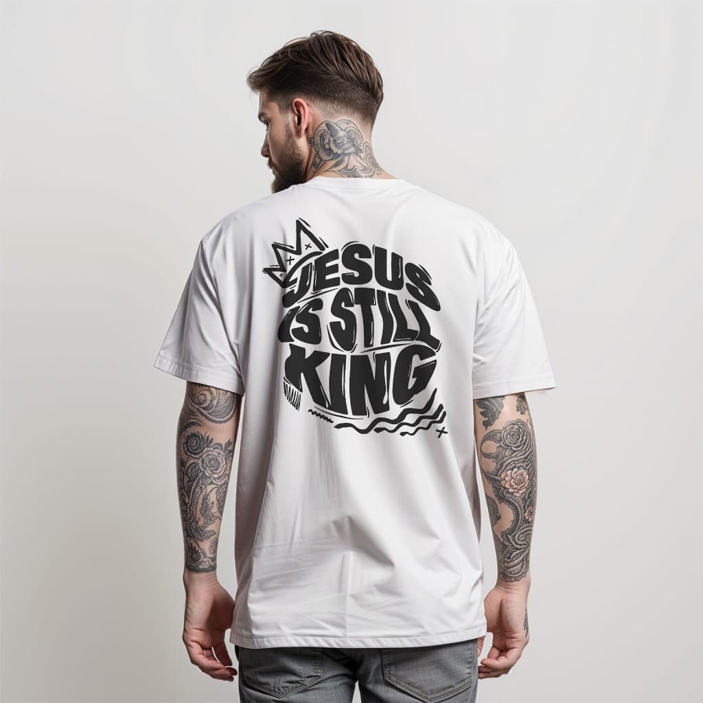 Camiseta Jesus is still king T-Shirt Masculina Camisa Manfinity Street Wear