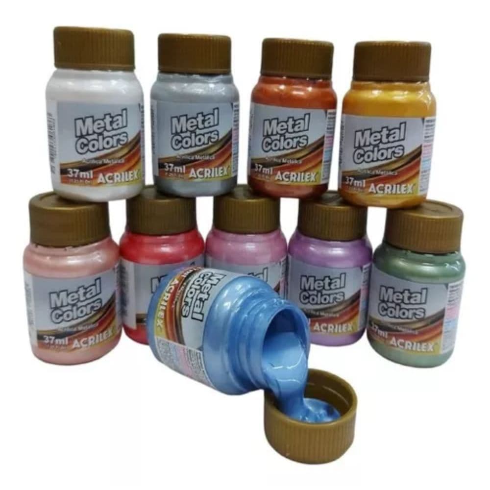 Tinta Acrílica Metálica Metal Colors 37ml