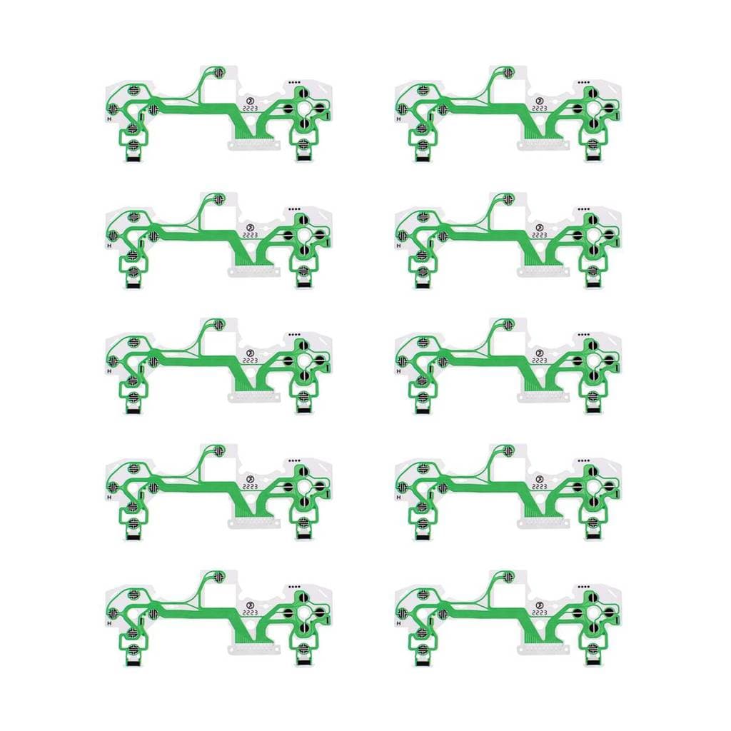 10 Peliculas Mantas Condutivas para Controle Jdm Jds 050 055 Compatíveis com PlayStation 4 PS4
