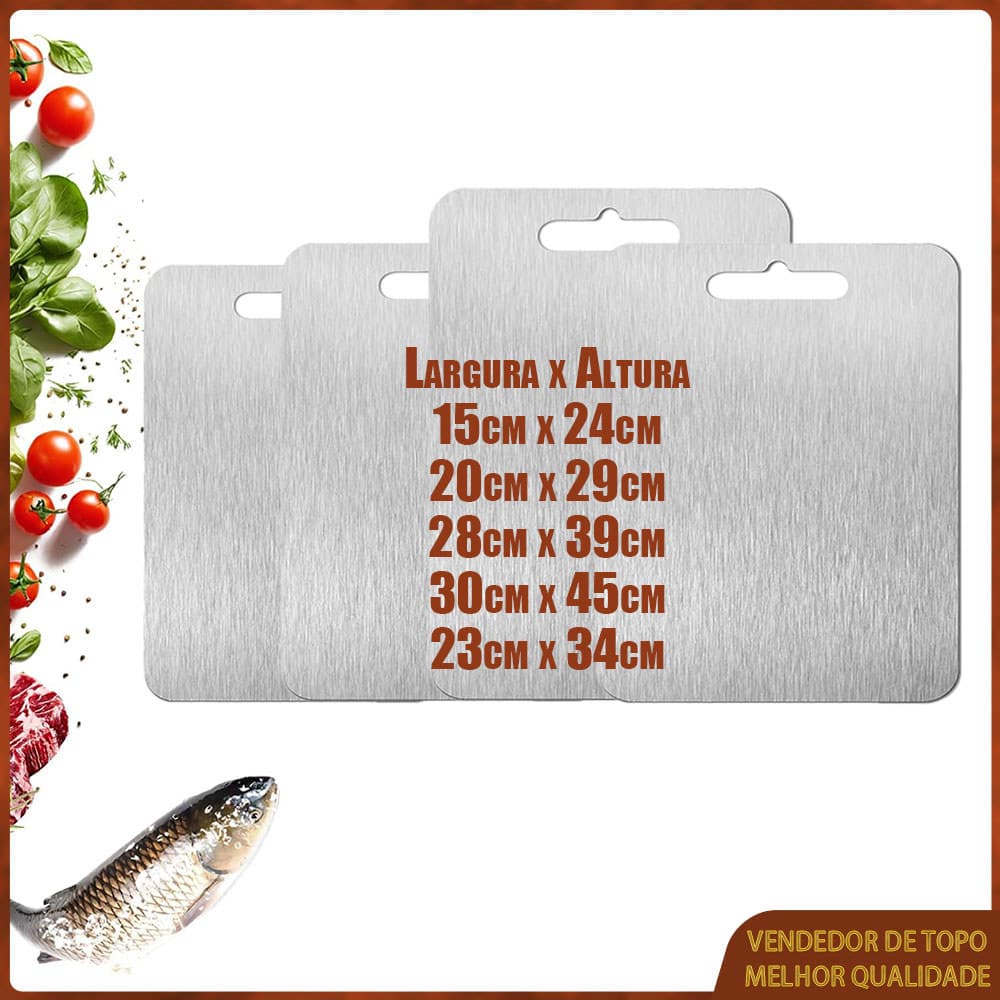 Tábua de corte de cozinha Tábua de corte dupla face qualidade alimentar Adequada para carne fruta vegetais multi-tamanho