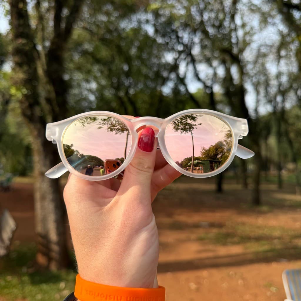 Óculos Nitro 2.0 Transparente com Rosa Baixa Pace®