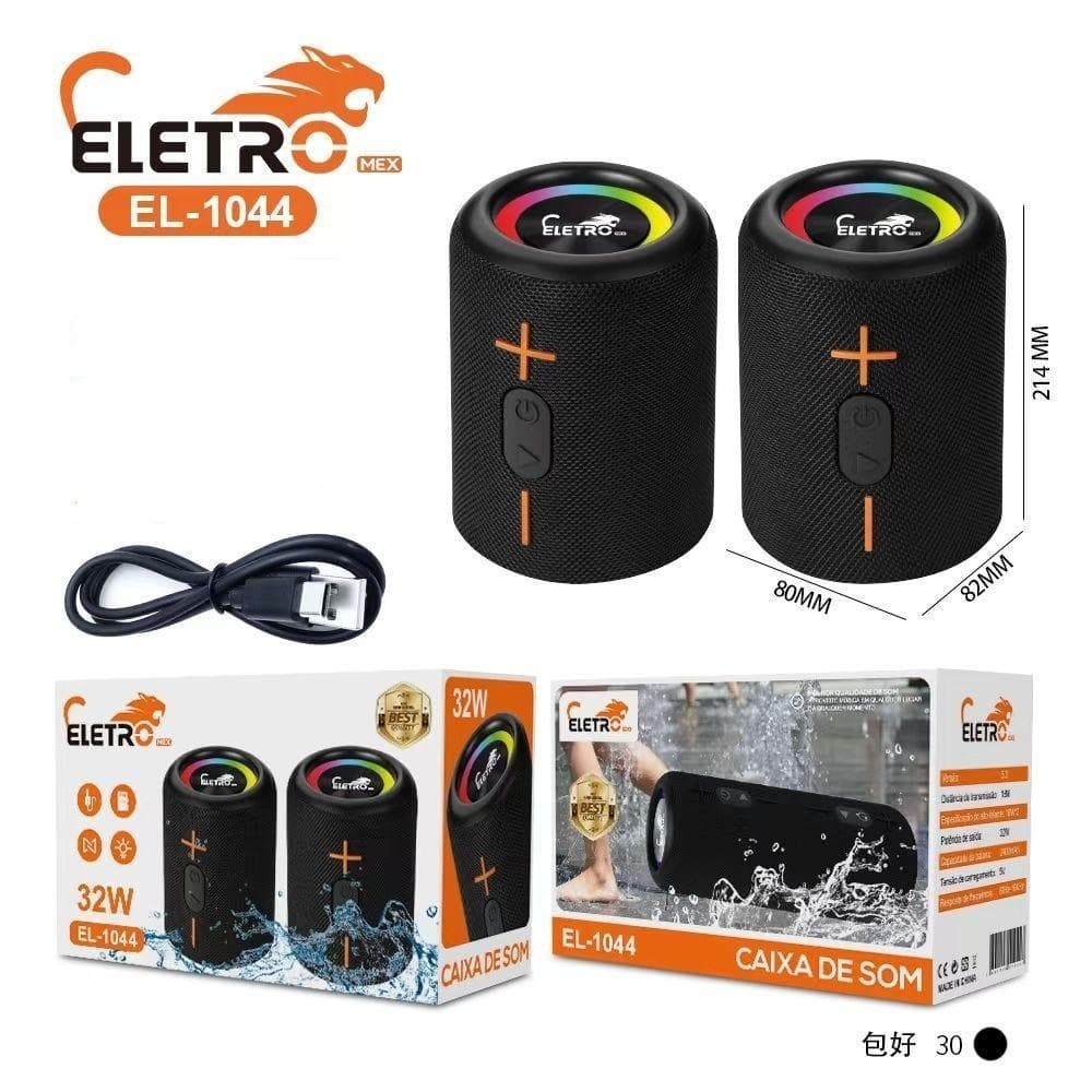 Kit 2 Caixa De Som 32w Removível Tws 2 Em 1 Resistemte Agua