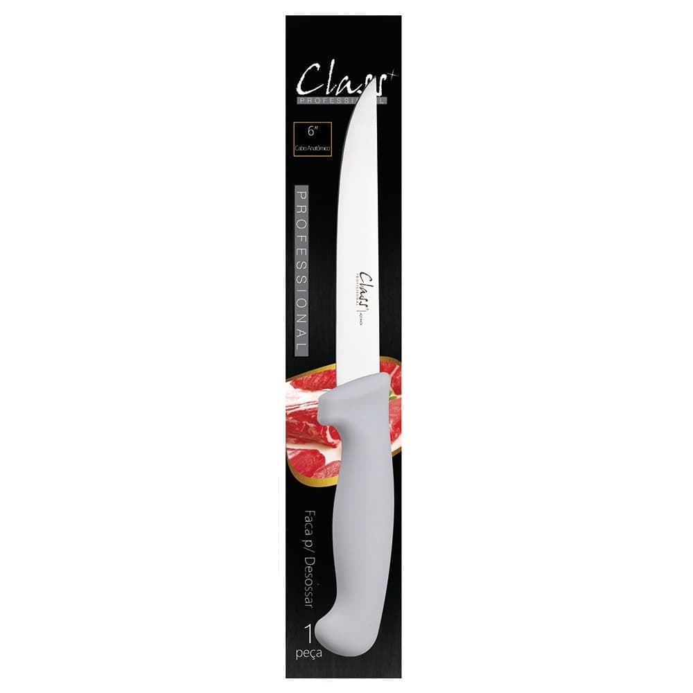Faca p/ Desossar Professional Inox 6 pol Class Home Açougueiro Premium