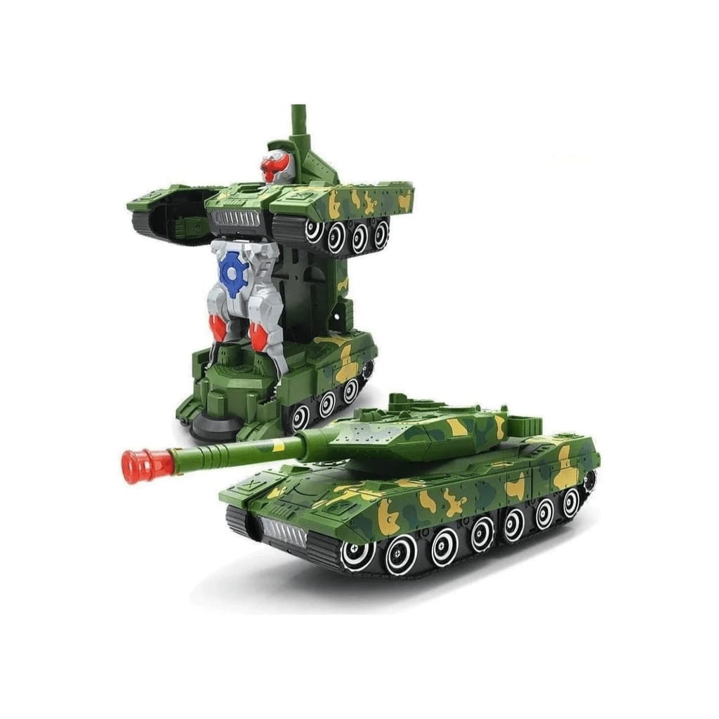 Brinquedo Tanque de Guerra Militar Com Led Camuflado Combat Tank