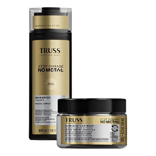 Kit Truss Stop Damage No Metal (shampoo 300ml + Máscara 180g