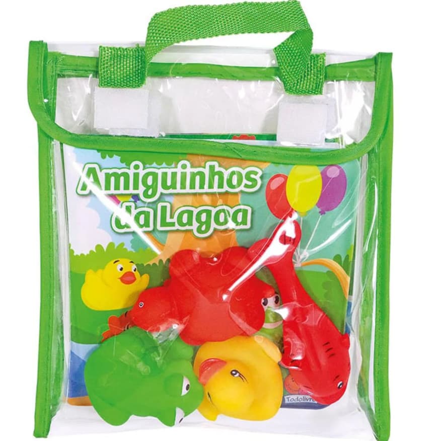 Diversão no Banho! Amiguinhos da Lagoa | Livro de Banho Infantil