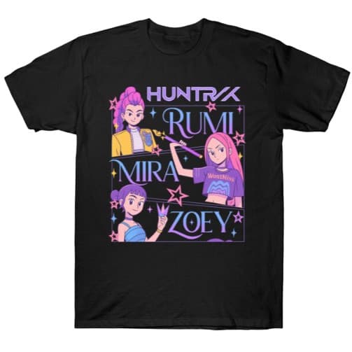 Camisa Camiseta Algodão Garotas Huntrix Adulto/Infantil Lançamento  Em Algodao T-shirt Premium Postagem Rapida