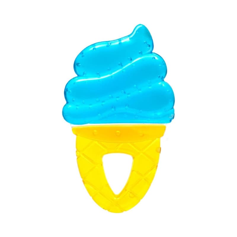 Mordedor Bebê Com Água Sorvete Azul +4m - Buba