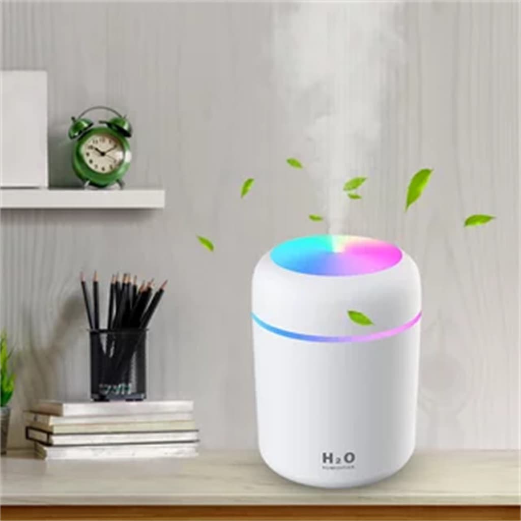Umidificador De Ar Portátil Usb Ultrassônica 300ml / Umidificador De Ar