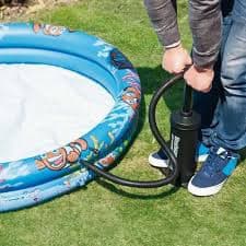 Bomba de Ar Manual Multiuso 30cm bombeamento forte Três bicos adaptáveis rapidez Bexiga Bola Boia