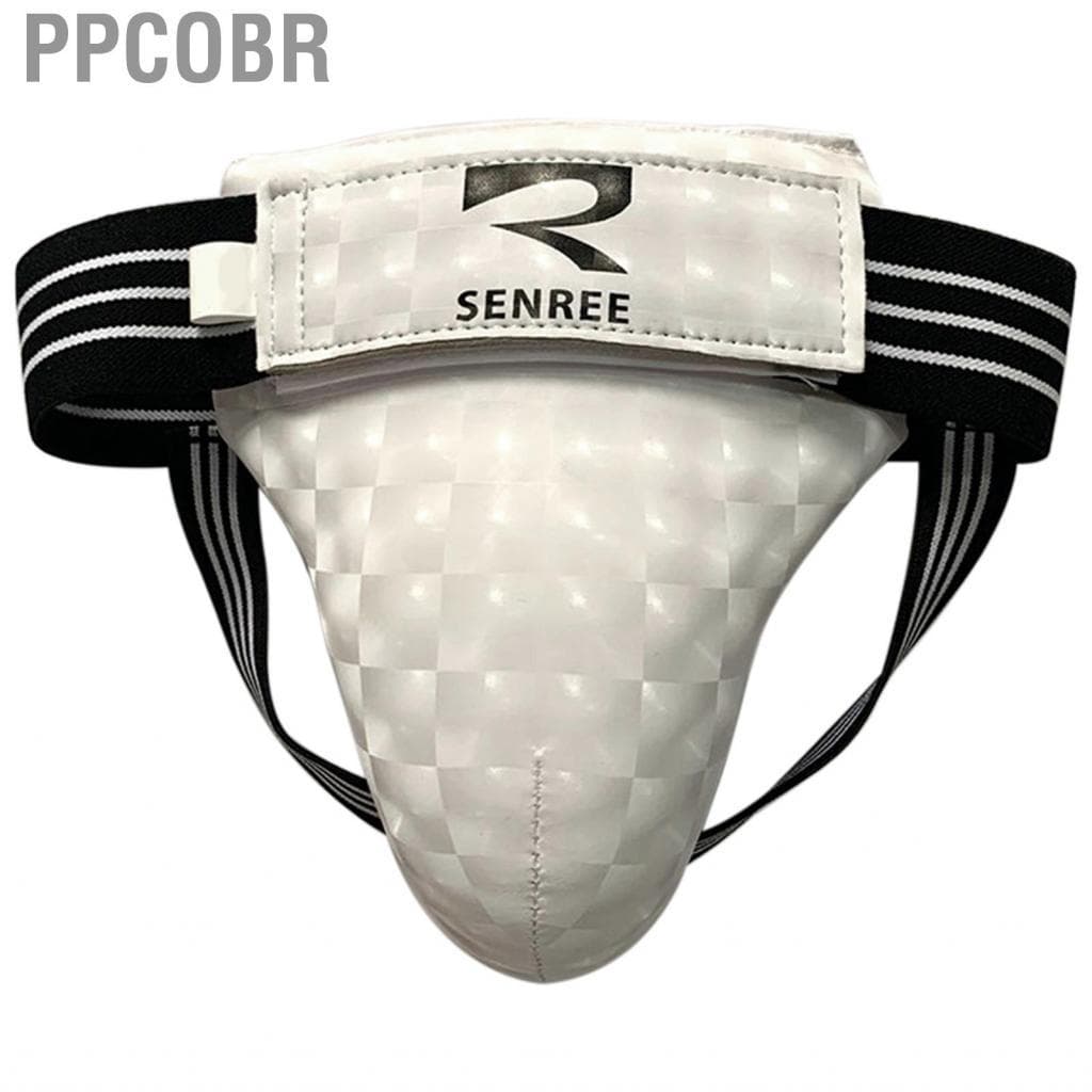 ppcobr Generic Men Abdominal and Groin Protector Guard for Boxing Training Muay Thai Sports Gym Workout  Large
