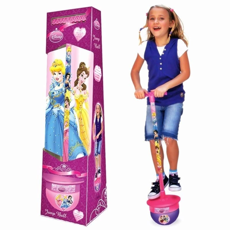 Brinquedo Pula Pula Princesas Disney Jump Ball Infantil Pogo Ball Rosa Meninas
