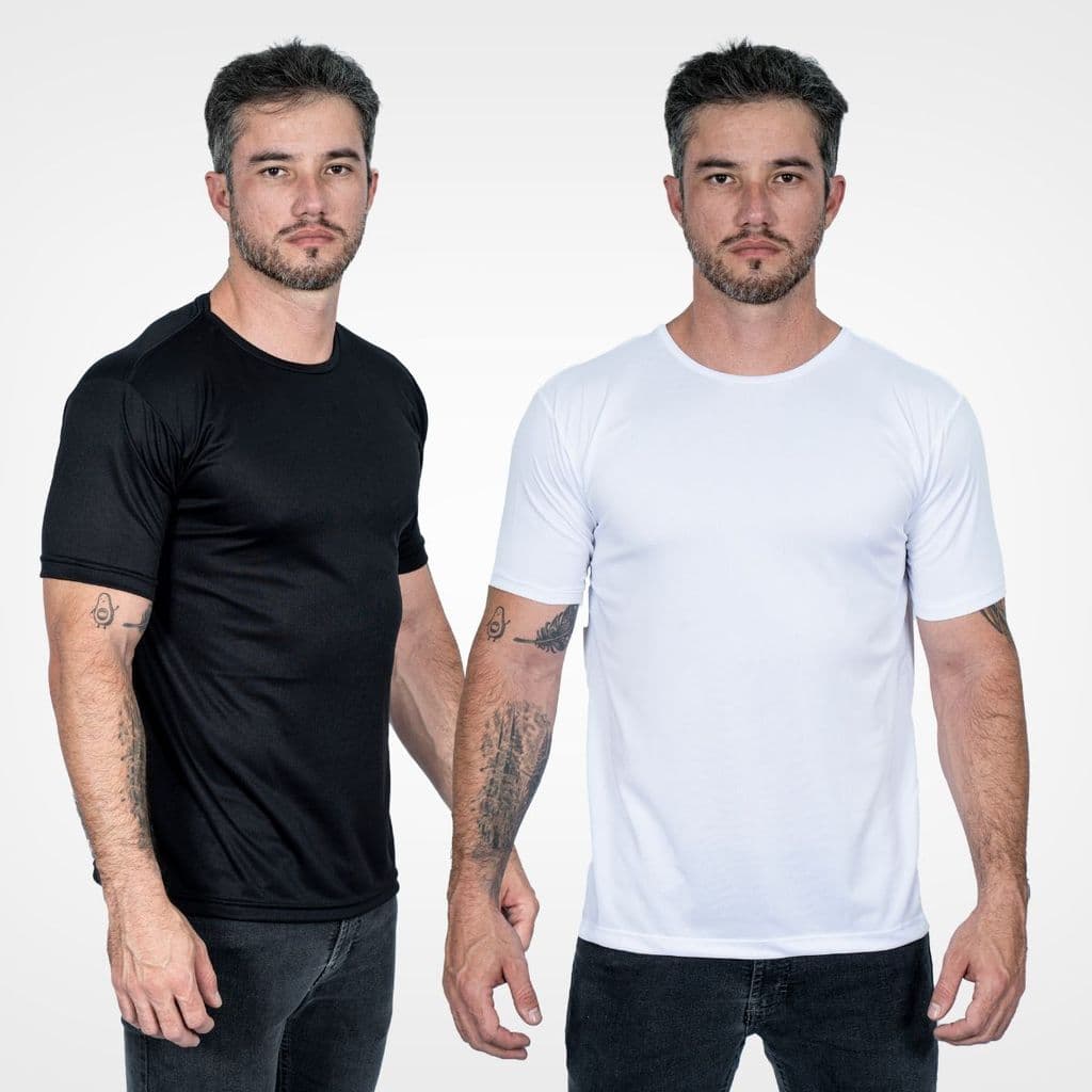 Kit 2 Camiseta Dry Fit Masculina Unissex Básica Academia Crossfit Treino