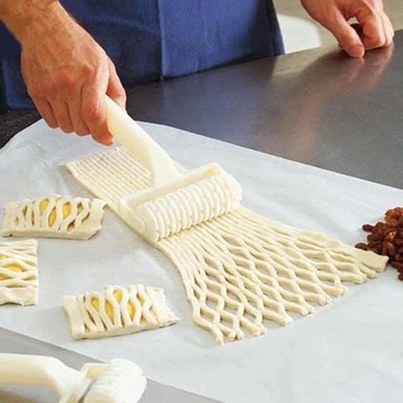 1Pc DIY Malha De Plástico Modelagem Cortador Massa Bolo Fogão Fondant Molde Ferramenta Cortadores Pizza & Rodas Coziment