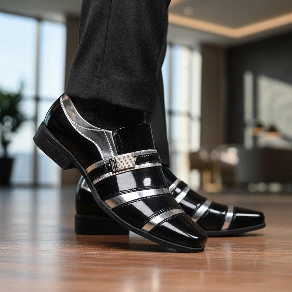 Sapato Social Masculino Formal Fino Casual Verniz Trabalho Igreja Festa Confortável Barato Exclusivo