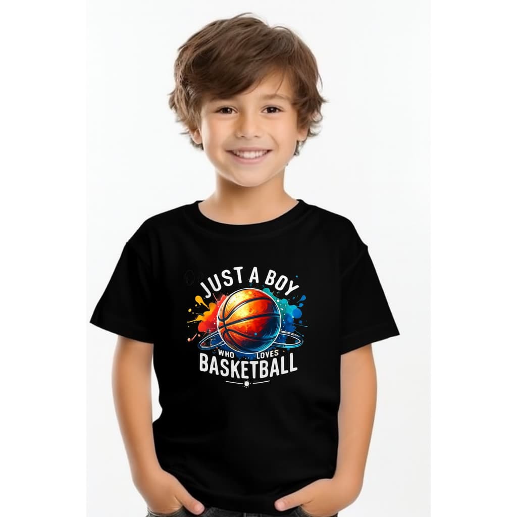 Camiseta Infantil Estampa Basquete – Estilo e Conforto para Pequenos Atletas Lançamento