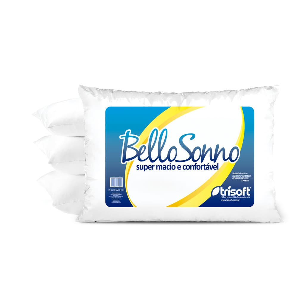 Kit 2 Travesseiros Antialérgico Antiácaro 65x50cm Soft Premium Macio Plumas Fibra Poliester