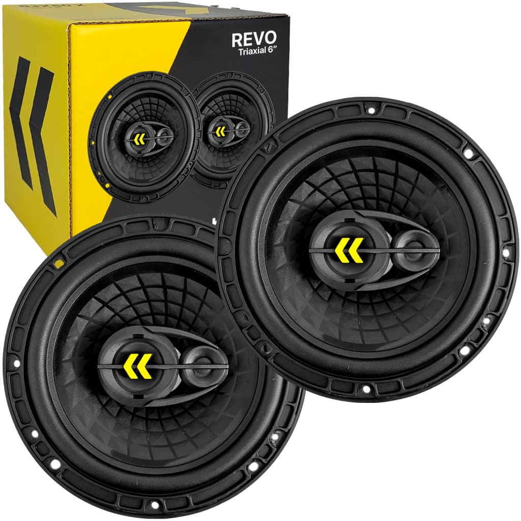 Auto Falante Triaxial Bravox Revo 6 Polegadas 140W RMS Par Automotivo Carro Som Stereo HiFi