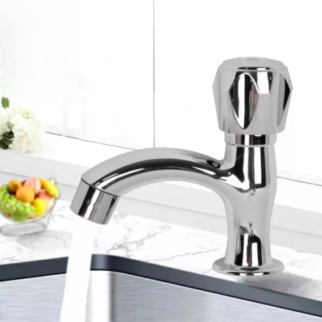 Torneira Lavatorio Lavabo Pia Cuba Banheiro Pvc Cromada 1/2'' StarTools