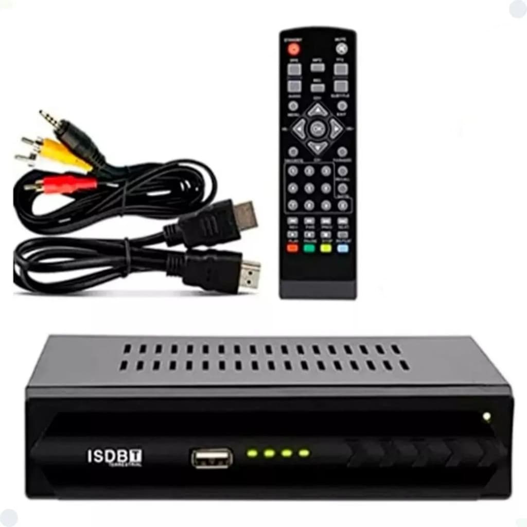 Conversor de TV analógico para digital HDTV 1080 Gravação 110V/220V