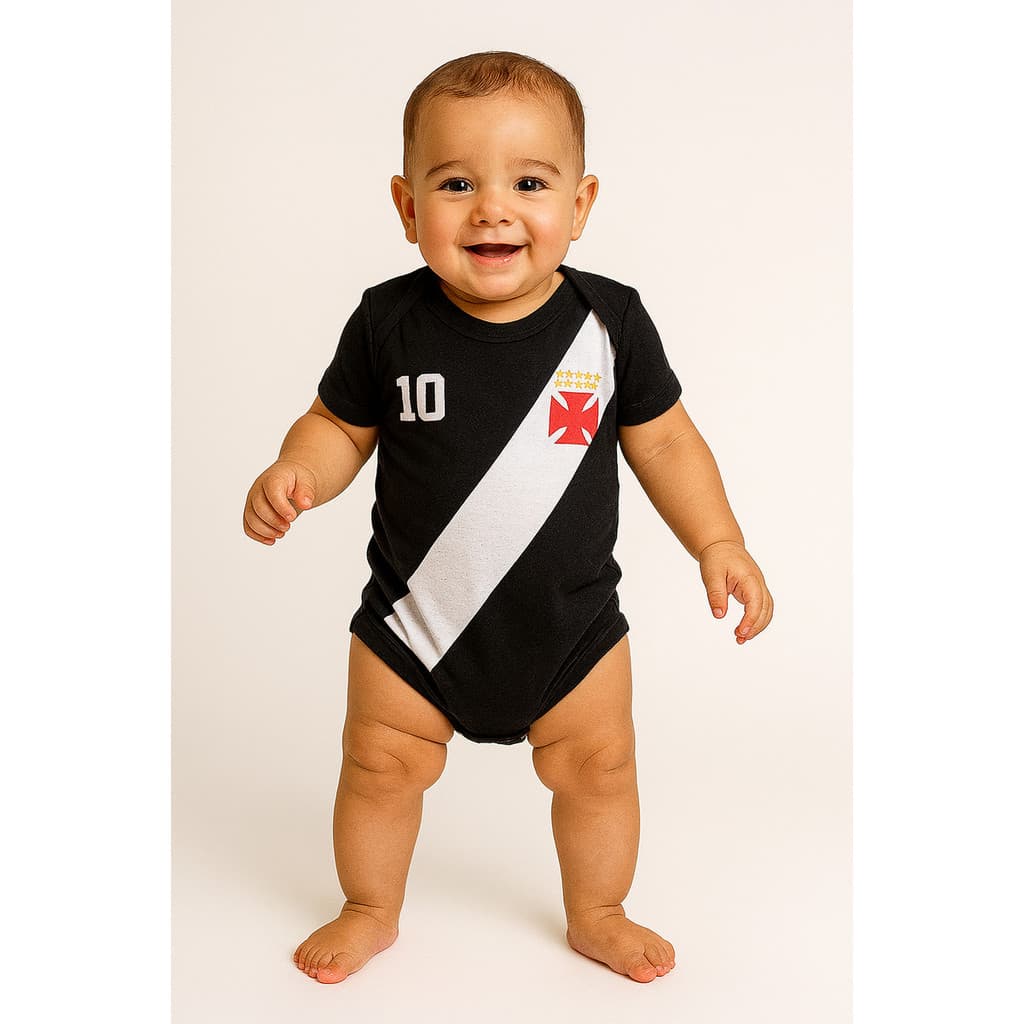 Body Bebe Vasco Da Gama Temáticos Menino Menina Bebê Reborn