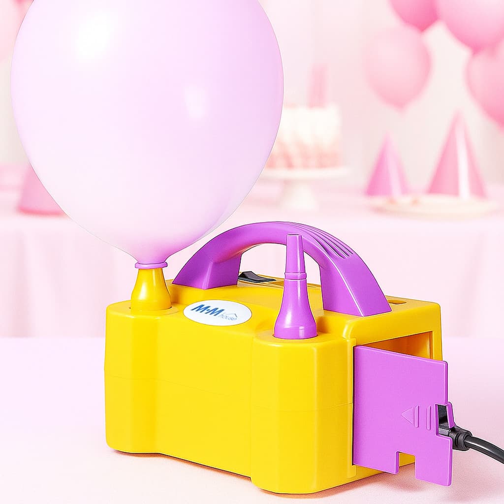 Inflador Elétrico de Encher Bexigas com Função Touch On Alira Home Amarelo 127V e 220V