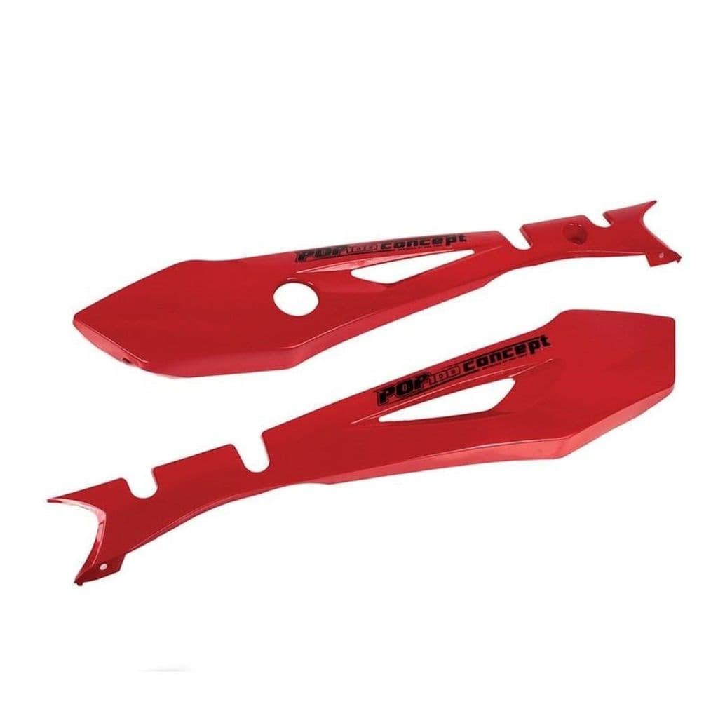 Par Rabeta Moto Honda Pop 100 2007 2008 2009 Carenagem Traseira Lateral Modelo Original