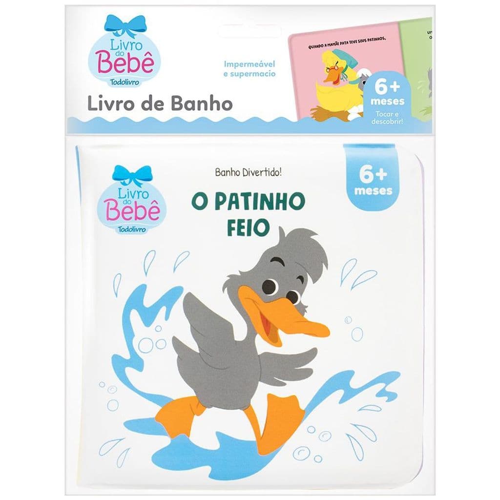 Banho Divertido – O Patinho Feio | Livro de Banho Infantil