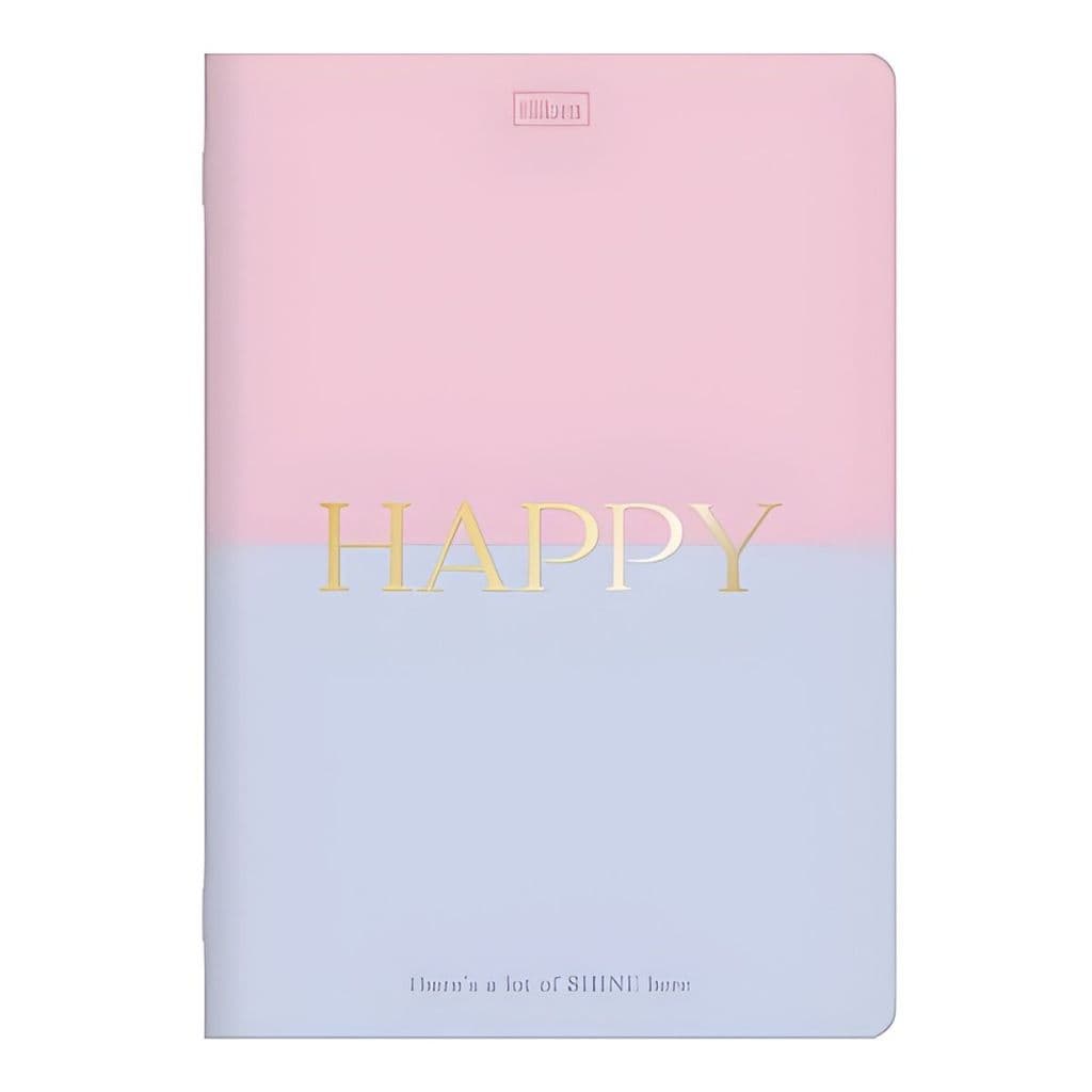 Caderno Colegial Grampeado Flexível Happy 32 Folhas Capa Sortida Tilibra