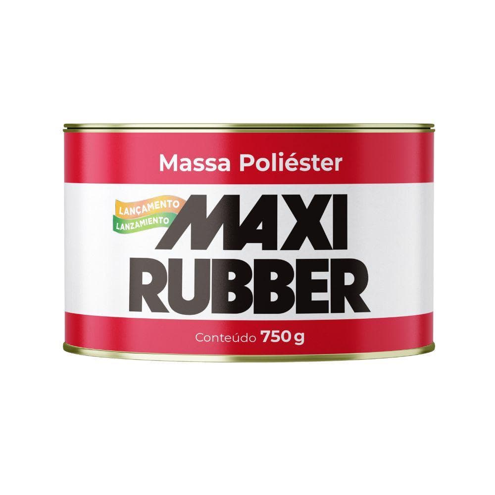 Massa Poliéster 750g Com Catalisador Maxi Rubber