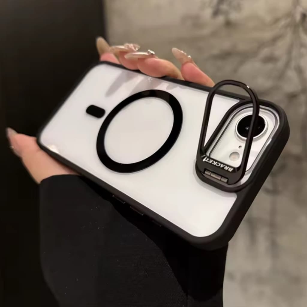 Capa Case Magnética magsafe Indução + Brinde lente proteção da câmera Luxo Para iPhone 16E