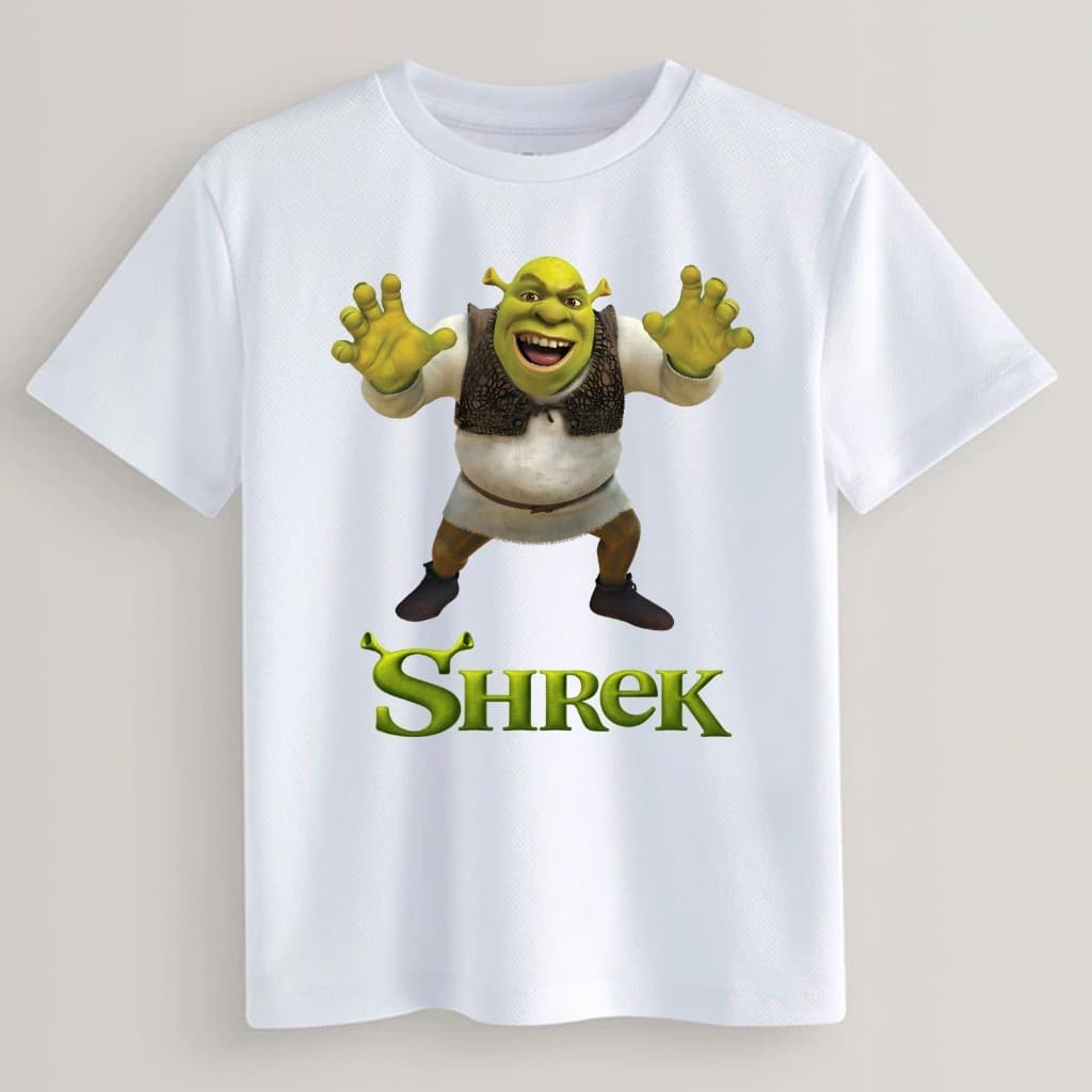 Camiseta camisa blusa Infantil Shrek varios modelos algodão100%