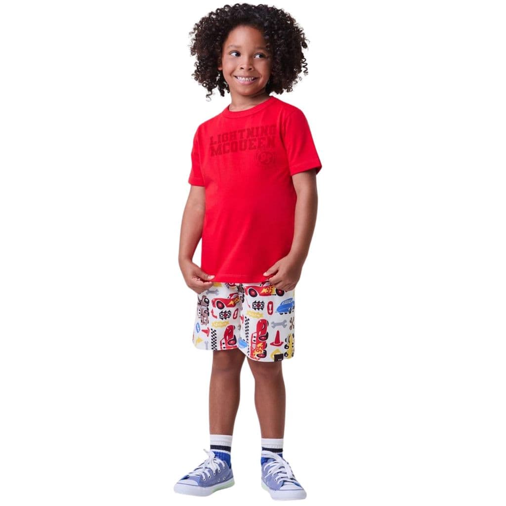 Conj. Camiseta e Bermuda McQueen - Bimbi
