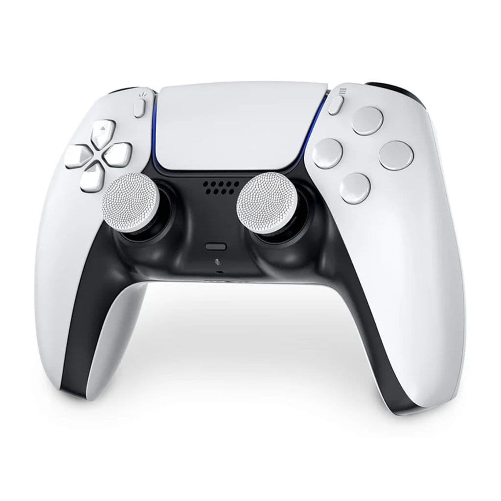 Par de Grips Extensor Clutch Sports Edition Branco Thumbsticks para Controle de Playstation Ps4 e Ps5