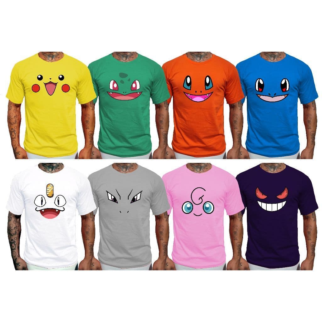 Camisetas personagens Pokemon