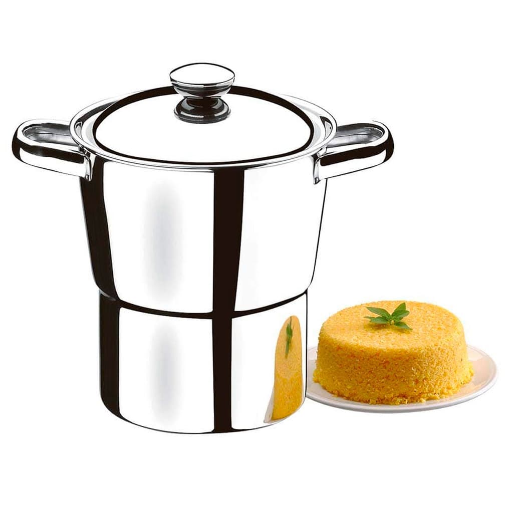 Cuscuzeiro Aço Inox Fogão Indução 2 Litros Cuscuzeira Brinox