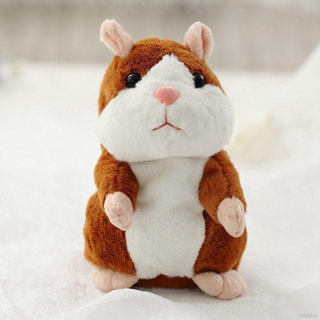 Brinquedo de Pelúcia Falante Hamster Gravação Presente Falante para Crianças