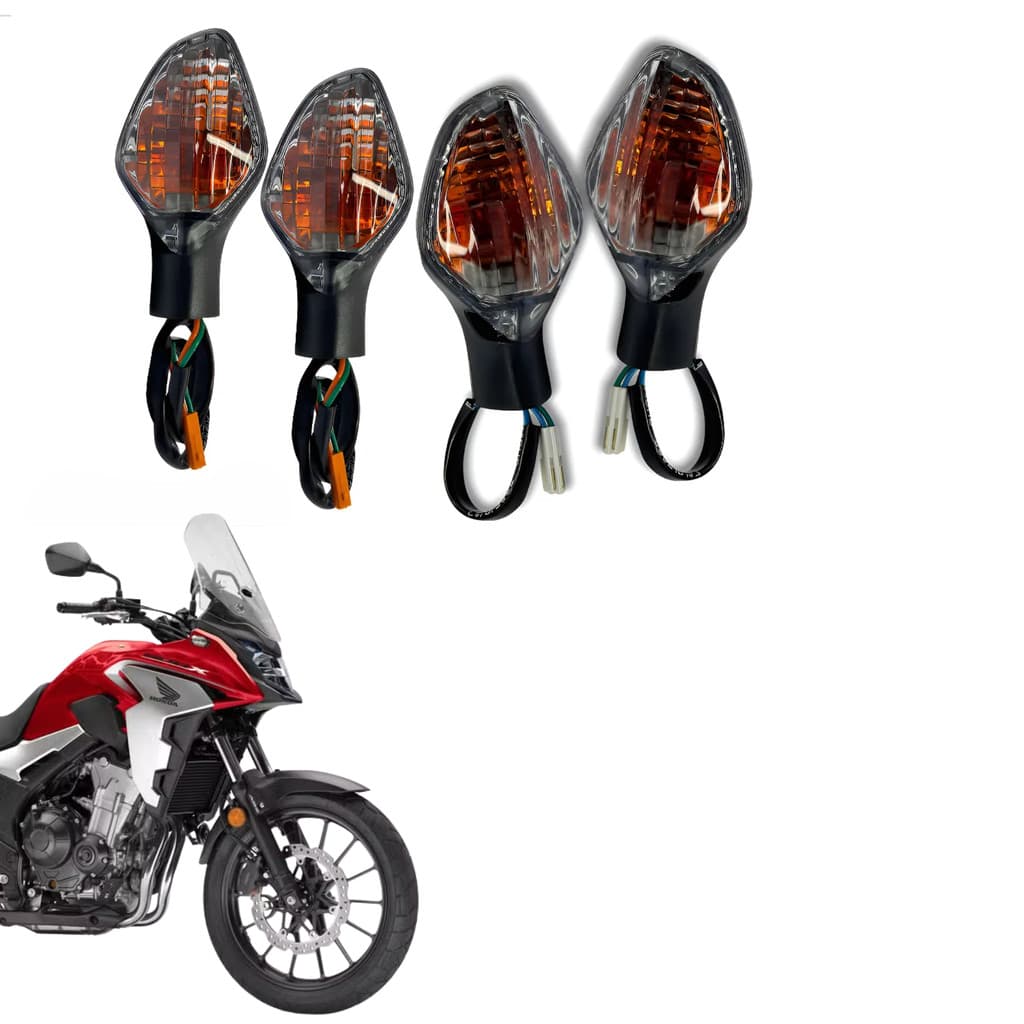 Jogo Completo Pisca Dianteiro Traseiro Cb 500x Cb 500f 14 21 Cbr 650f 14 19
