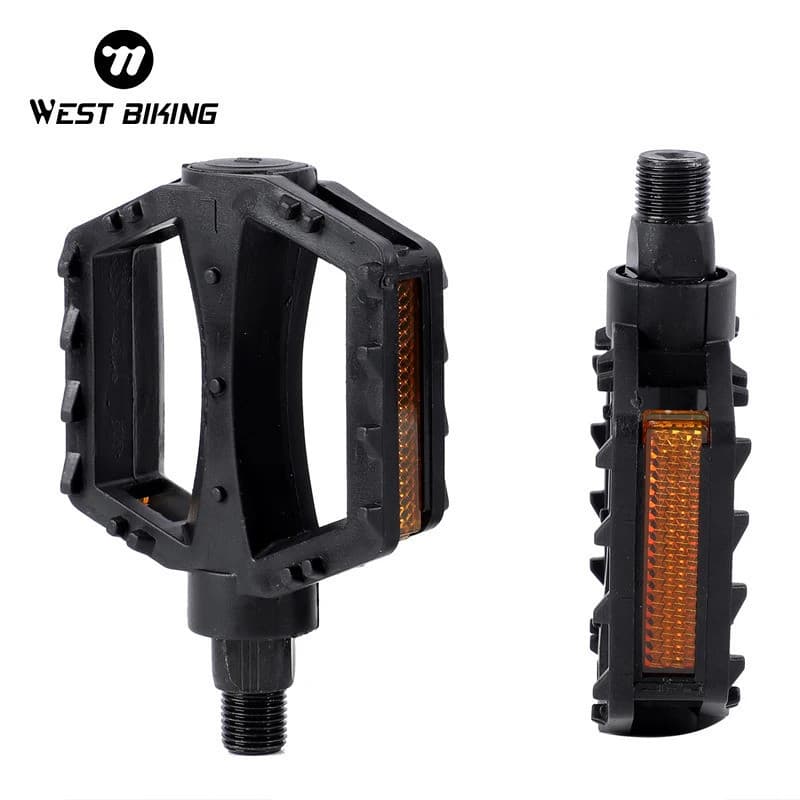 Pedais de Bicicleta Infantil WEST BIKING Ultraleves Antiderrapantes ABS com Refletor de Segurança para Ciclismo Infantil