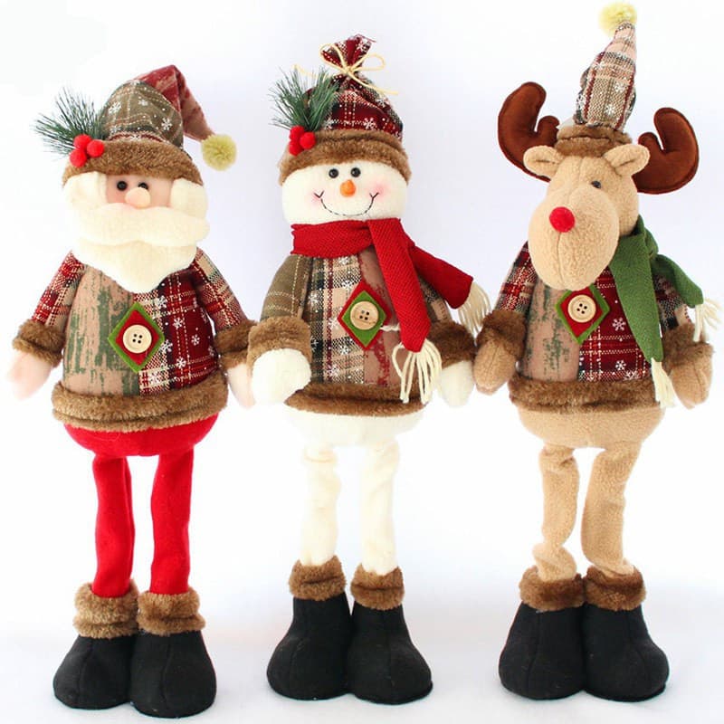 60cm Papai Noel Bonecos Grandes De Natal / Papai Noel / Boneco De Neve / Alce Para Decoração De Casa / Janela