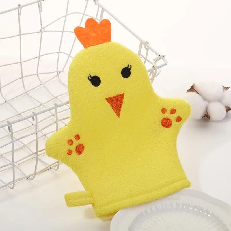 Cartoon Animal Shape Baby Bath Gloves for Kids Toddlers Shower Brush Washcloth for Bathing Children Wash Clean Shower Ma