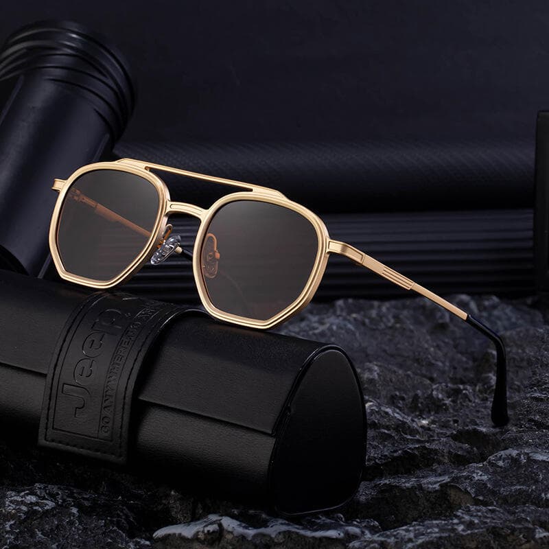 Óculos de Sol Polarizados Clássicos para Homens, Óculos Esportivos para Condução e Pesca, Óculos Masculinos TR90